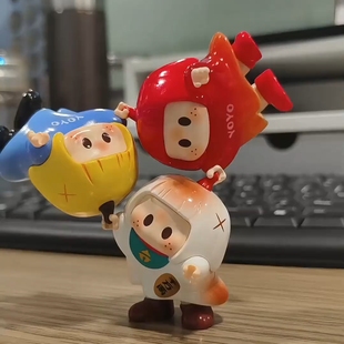 YOYO右右酱萌趣歪头系列盲盒潮玩上班搭子手办桌面摆件公仔可爱
