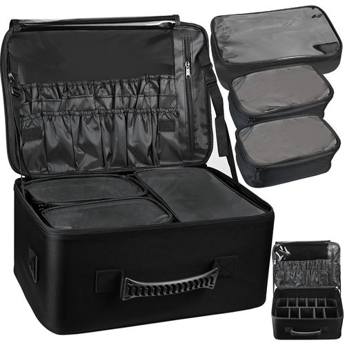 【多层】收纳包+可拆隔层化妆箱