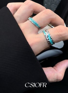 不规则戒指开口调节小众设计男女