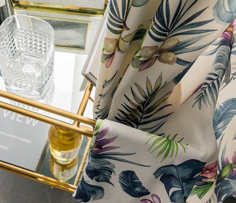 【天堂鸟】点睛定制 半遮光北欧简约小清新花鸟印花棉麻质感窗帘,居家布艺,定制窗帘,淘宝优惠券,粉丝福利购,淘宝优惠卷