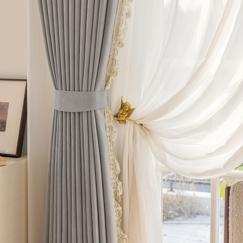 月色灰点睛中式欧式现代轻奢加厚高档雪尼尔仿羊绒提花遮光窗帘,居家布艺,定制窗帘,淘宝优惠券,粉丝福利购,淘宝优惠卷