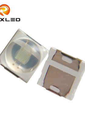 1-3W带透镜球头3030超高亮度红光630NM蓝光455NM绿光520NM汽车灯