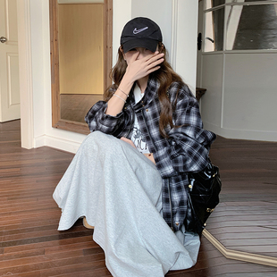 秋季 P145 现货 复古格子夹克外套C606 K218 原创美式