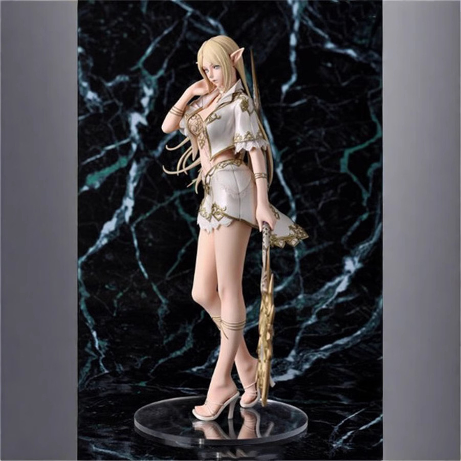 Lineage 天堂 白精灵 女法师 1/7 盒装公仔摆件模型