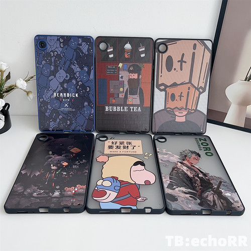适用于三星TabA9平板保护套 卡通彩绘 肤感 磨砂 硬 透色 A8 A7Lite A9+ 全包 防摔 S9+ S8 S7 S6Lite 保护壳