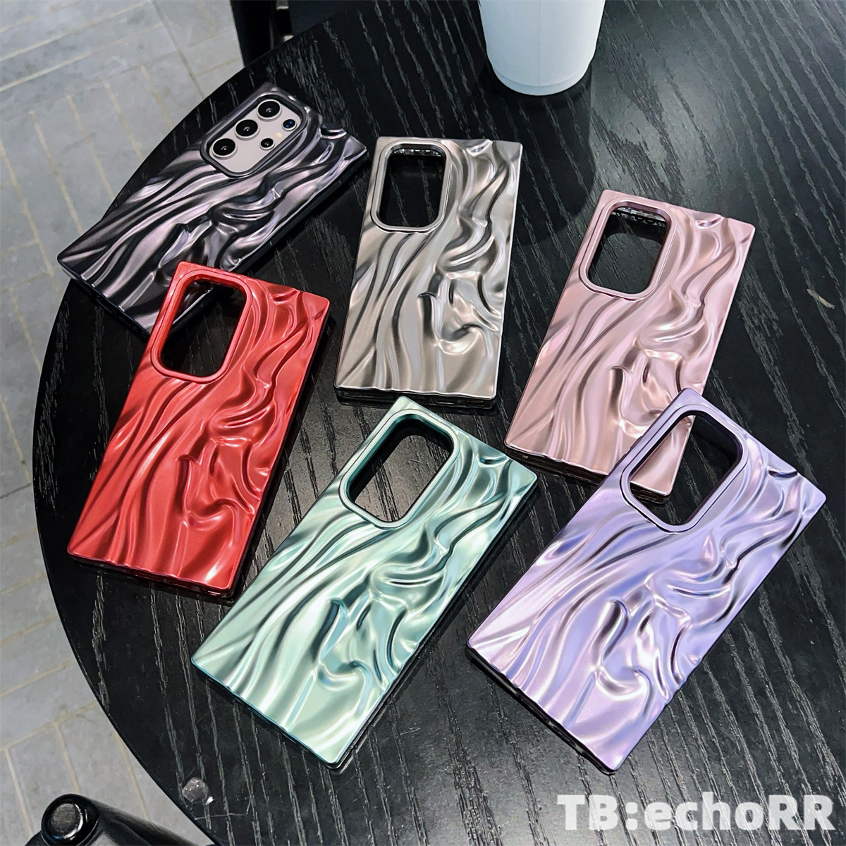 适用于三星S25Ultra手机壳 褶皱 磨砂 ins风 哑光 S24Plus S23+ S25Plus S24Ultra 全包 防摔 保护套