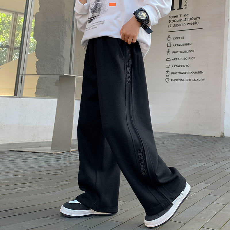 Jkids韩国男童裤子春秋2026新款中大童春季运动裤儿童男孩直筒裤