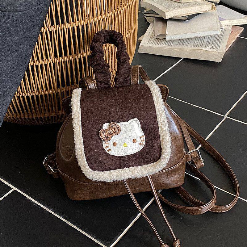 新款绒复古小精致小众后背迷你双肩包女式麂皮2026包百搭通勤书包