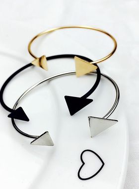 百搭金属女士简洁风韩版开口手环