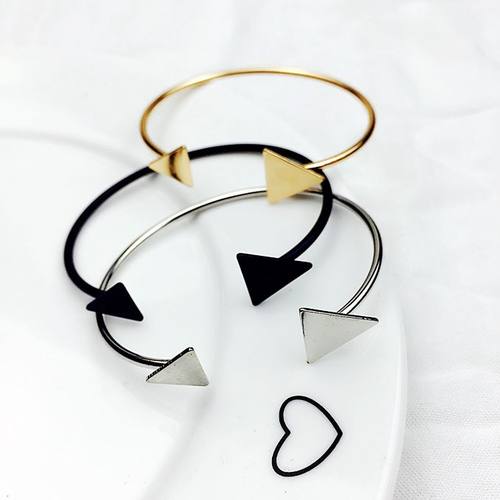 百搭金属女士简洁风韩版开口手环