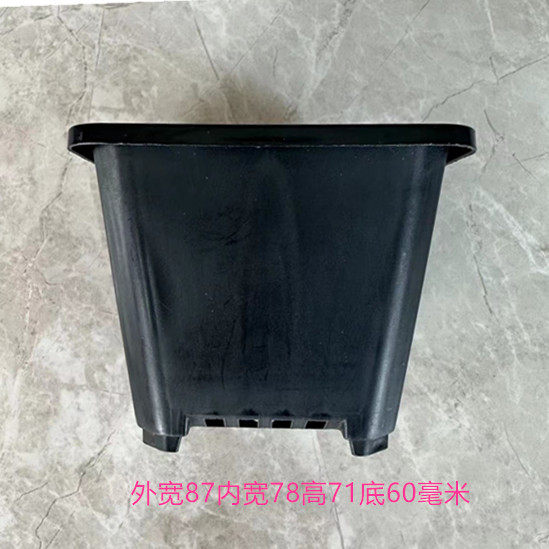 塑料黑方白方简易超特大号花盆景天盆栽苗圃专用老庄多肉小型花卉