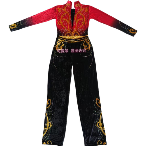 健美竞技体操服有氧踏板比赛技巧健美考级表演专业训练服啦啦操服