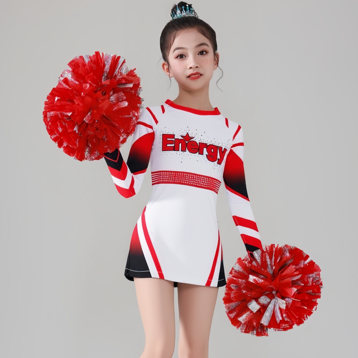 新款儿童啦啦操演出服装专业定制拉拉队表演服装啦啦操比赛服装
