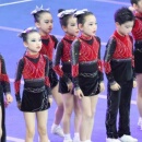 比赛演出服表演服装 运动会服装 女儿童啦啦操比赛服套装 啦啦队服装