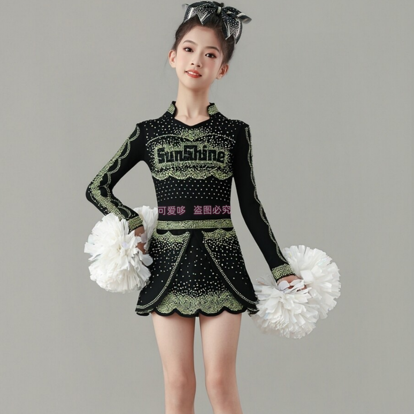 新款儿童花球拉拉操比赛服装校园啦啦队表演服装专业啦啦操服装女
