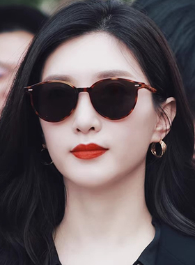 墨镜女2024新款玳瑁太阳眼镜小脸