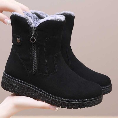 厚底妈妈保暖加绒女款雪地靴冬季