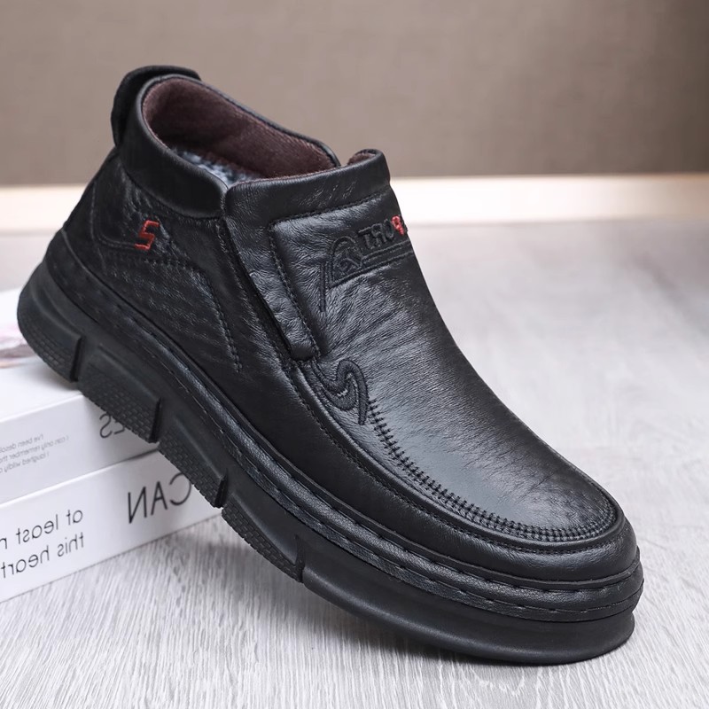 冬季老北京布鞋男棉鞋中老年加厚