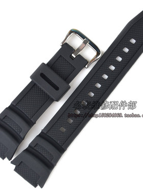 手表表带AE-1000/AE-1100W运动表黑色树胶橡胶表带 配件-18mm