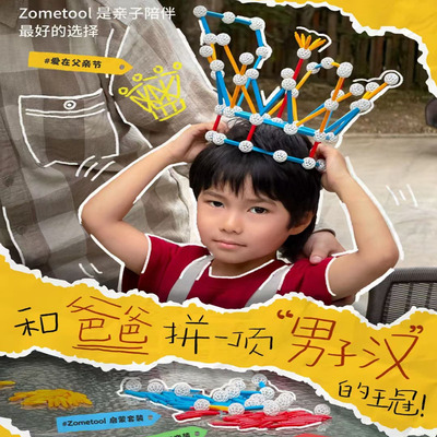 美国进口Zometool数学几何教具立体建构模型儿童益智教具Creator3