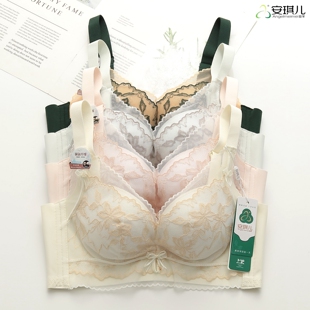 安琪儿内衣女小胸平胸加厚馒头杯聚拢无钢圈调整型文胸罩2805A杯