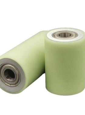 QAF41-D40/D50/D80-d8/d10/d12-L20/L50/-T5/T10包胶滚轮带轴承