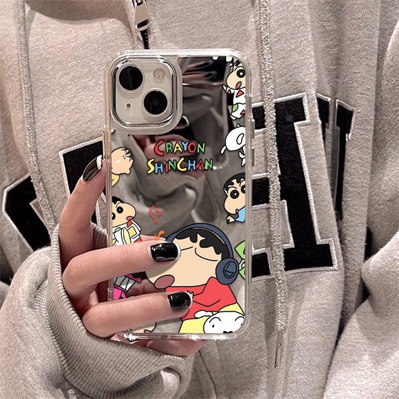 2024新款高颜值高级趣味搞怪卡通可爱趣味蜡笔小新iphone15PROMAX手机壳苹果14/13软12全包xr/7/8P高档xs外壳