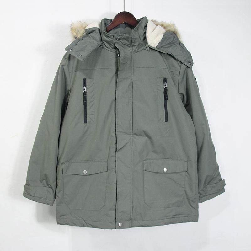 欧美超大码羊羔绒棉衣~外贸男子户外多口袋工装加肥加大棉服特大,男装,棉衣,淘宝优惠券,粉丝福利购,淘宝优惠卷