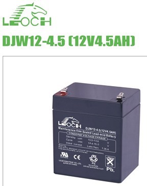 正品理士DJW12-4.5 12V4.5AH LEOCH 12V5AH电梯设备UPS电源蓄电池