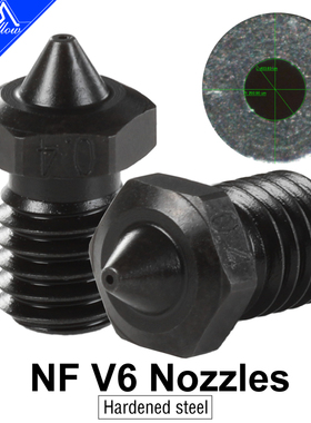 Mellow/Fly高质量Sharp Nf V6硬化钢喷嘴Hotend E3D 3d打印配件