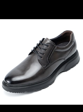 2026秋 利牌男士正统鞋石灰色Q3DXL1031N牛皮男士商务皮鞋42码