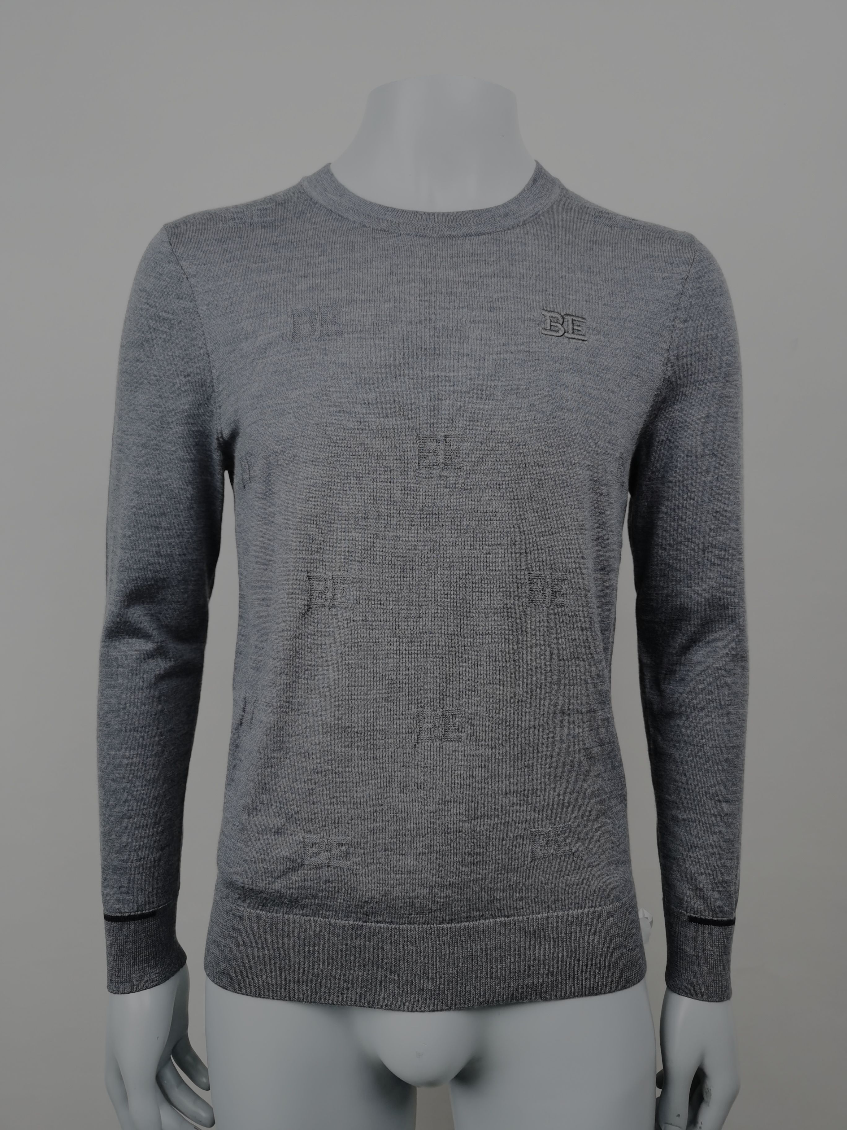 利牌圆领百分百绵羊毛男羊毛衫