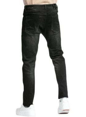2022秋冬款 利牌19DNZ20501黑色男士牛仔裤商务休闲修身水洗长裤