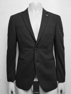 高端精品西服165 单西外套男士 170 利牌羊毛呢黑色暗纹时尚 2025秋