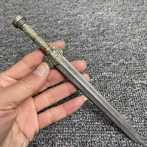 茶刀越王勾践剑迷你茶刀袖珍古代微兵器微型刀剑秦始皇摆件未开刃