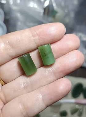 天然和田玉光面大桶珠卡8mm散珠子文玩配饰diy手串顶珠腰珠配珠