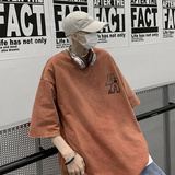 XZ517A-6TX05P38夏季新款水洗做旧宽松休闲T恤，男装T恤，星座517A-6