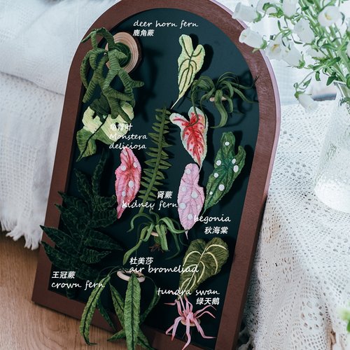 扭扭棒植物冰箱贴手工diy磁吸小黑板套装材料包家居装饰创意礼物