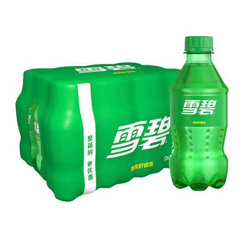 雪碧柠檬味汽水碳酸饮料300ml*12瓶小瓶迷你整箱饮品