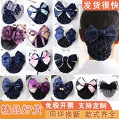 头花女职业发网兜护士银行空姐酒店服务员工作上班空乘盘发头饰品