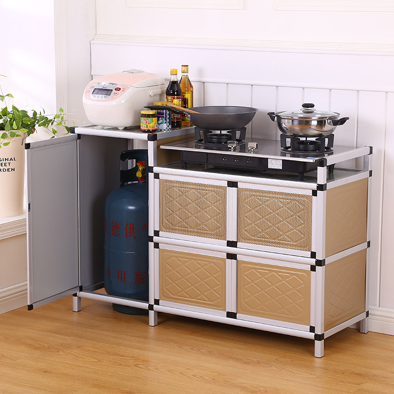 灶台柜橱柜一体不锈钢碗柜厨房柜子简易碗柜经济型煤气柜家用租房在类目 住宅家具, 柜类, 餐边柜中 - 来自Buy2taobao.com提供专业的淘宝代购服务