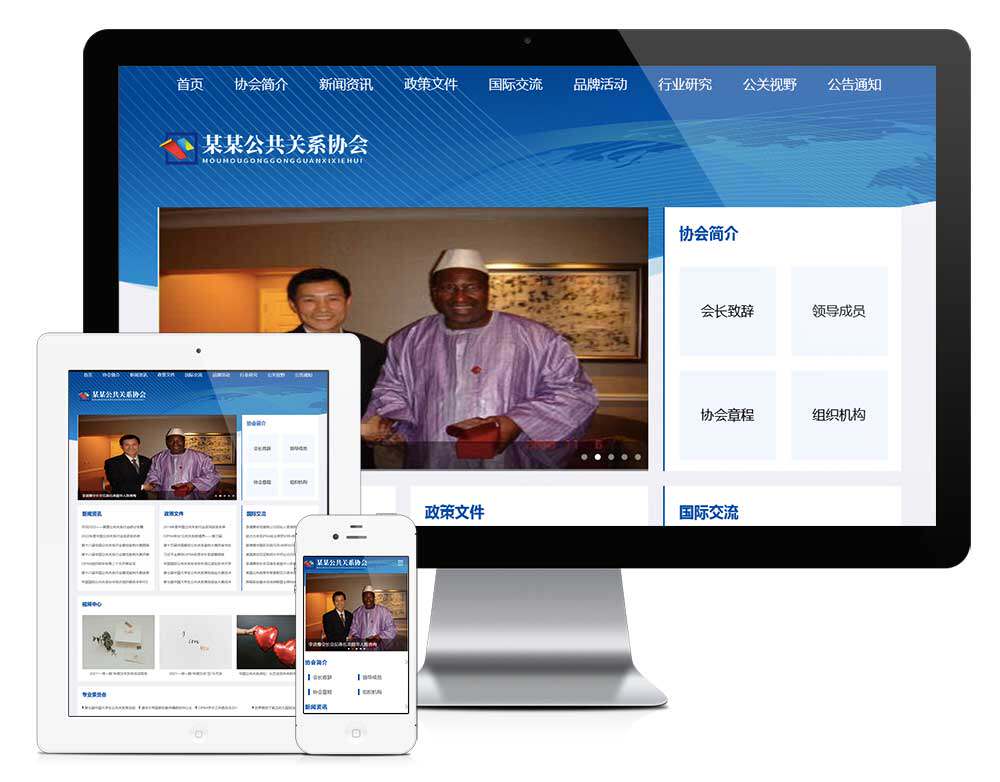 公共关系行业协会单位类公司企业网站建设(正版授权模板源码)