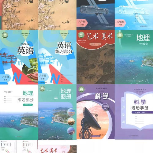 2026新版上海六年级下册语文数学英语地理科学美术音乐写字道德与法治全套课本6年级第二学期主科副科教材教科书