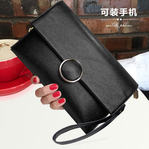 韩版夹包女士手包女夏两用手拿包