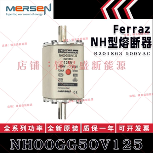 法国ferraz shawmut熔断器 NH00GG50V125 NH00GG50V160 陶瓷保险