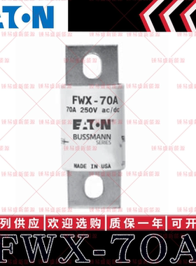 美国Bussmann保险丝 FWX-70A 70A FWX-400A 250V 31*80mm熔断器