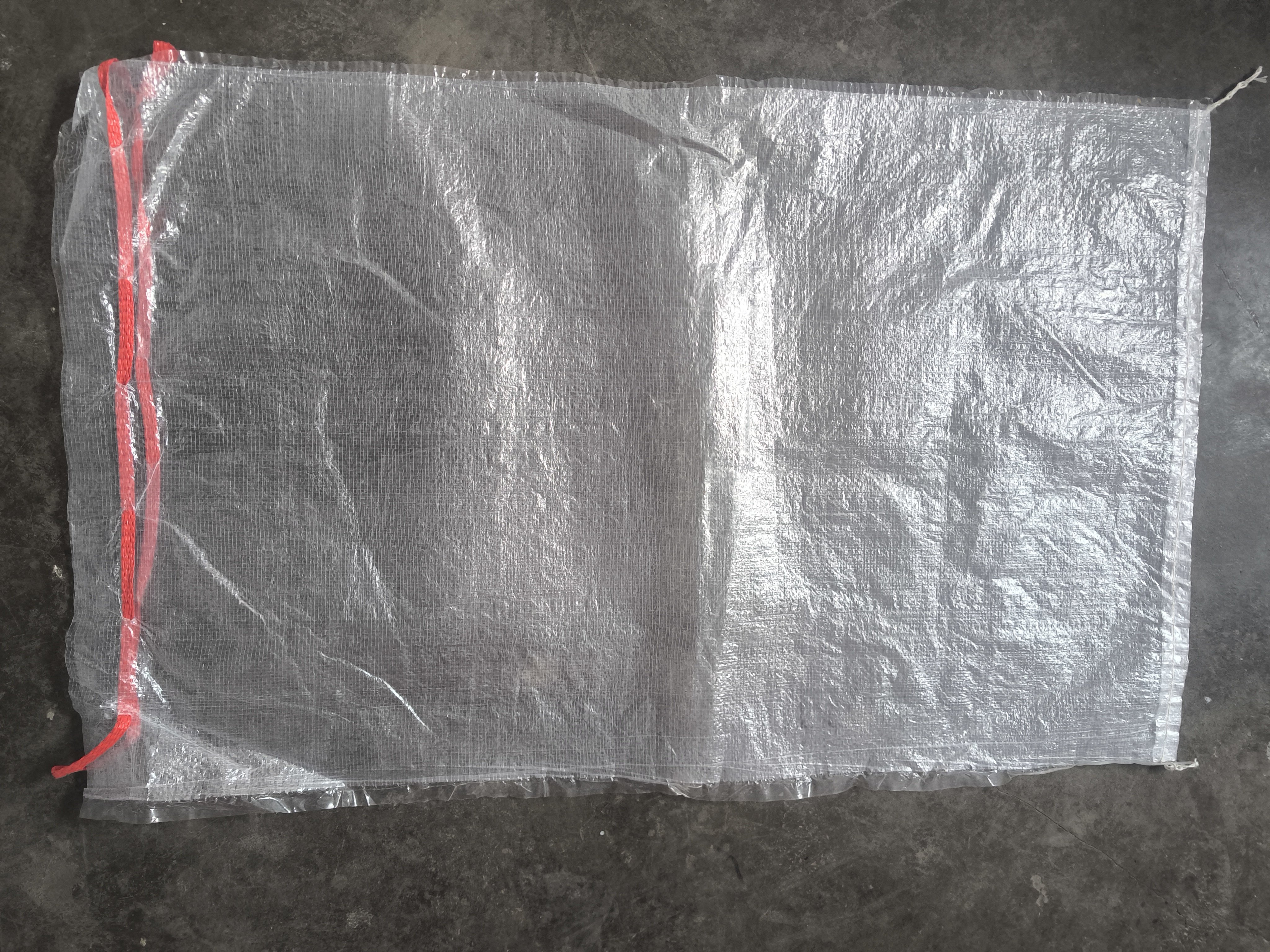 穿绳透明覆膜编织袋专门用于土豆入库防水防尘防潮专用上口穿绳子