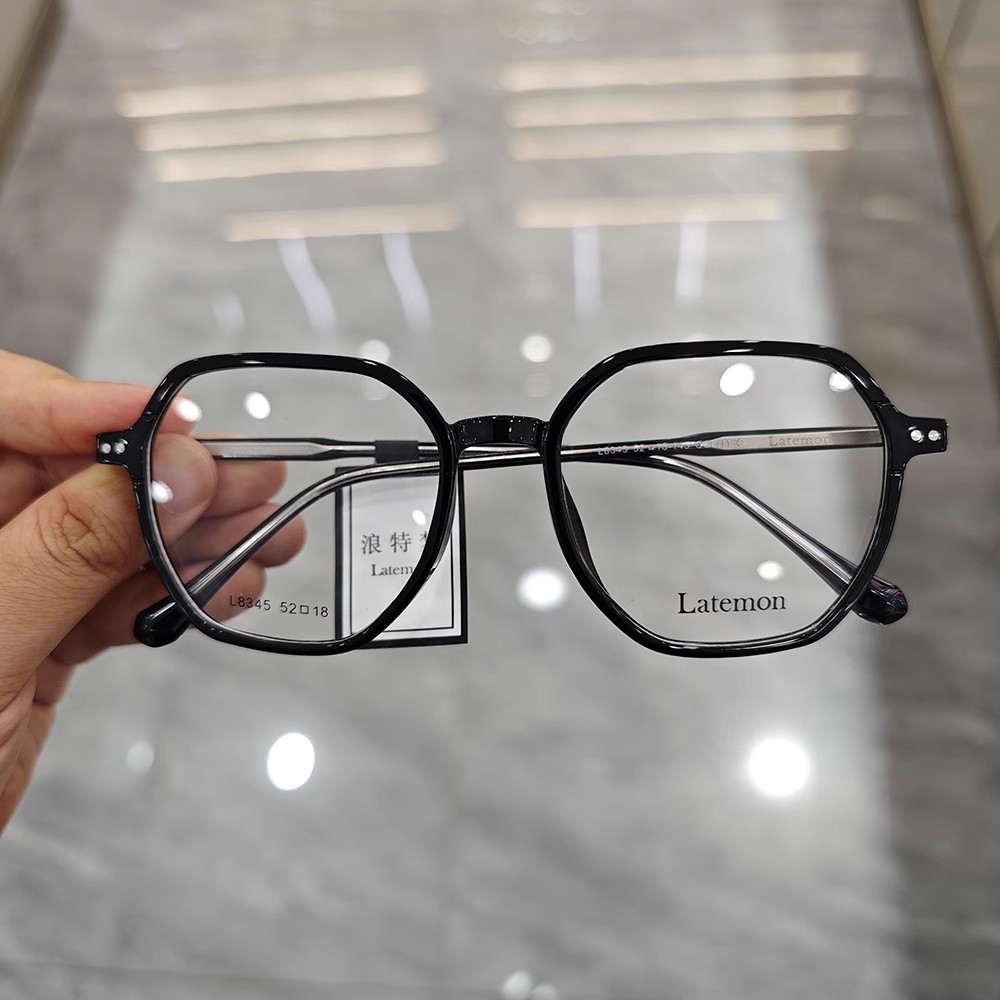 Latemon浪特梦近视眼镜框女茶色