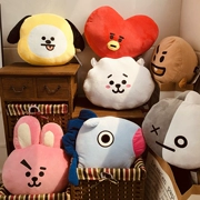 BTS nhóm chống đạn gối bt21 búp bê búp bê với đồ chơi sang trọng cá tính xấu xí dễ thương đệm xe - Đồ chơi mềm