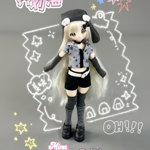 正品X11别动我的齐刘海BJD盲盒特六可动人偶植发潮玩摆件新年礼物